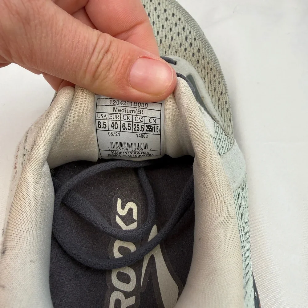 Brooks Adrenaline GTS 24 Mens 8.5 Grey Black Road Running Shoes 1204261B030